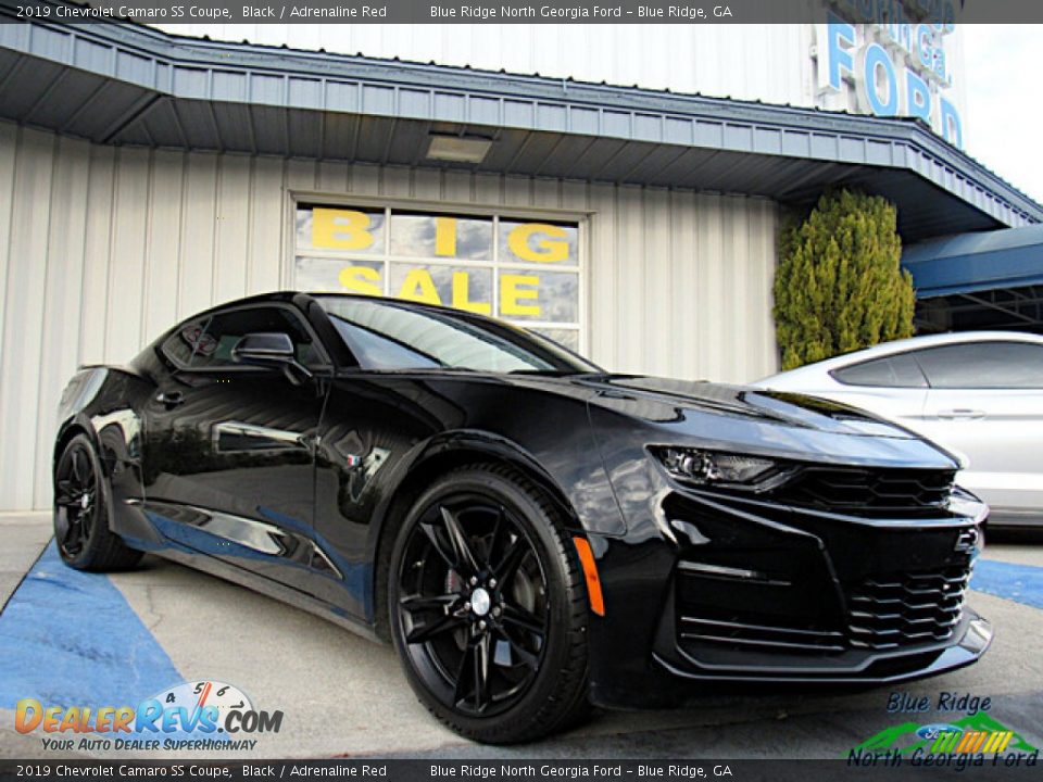 2019 Chevrolet Camaro SS Coupe Black / Adrenaline Red Photo #7