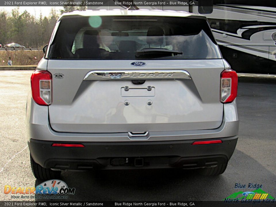 2021 Ford Explorer RWD Iconic Silver Metallic / Sandstone Photo #4