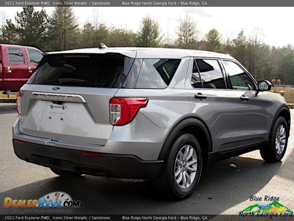 2021 Ford Explorer RWD Iconic Silver Metallic / Sandstone Photo #5