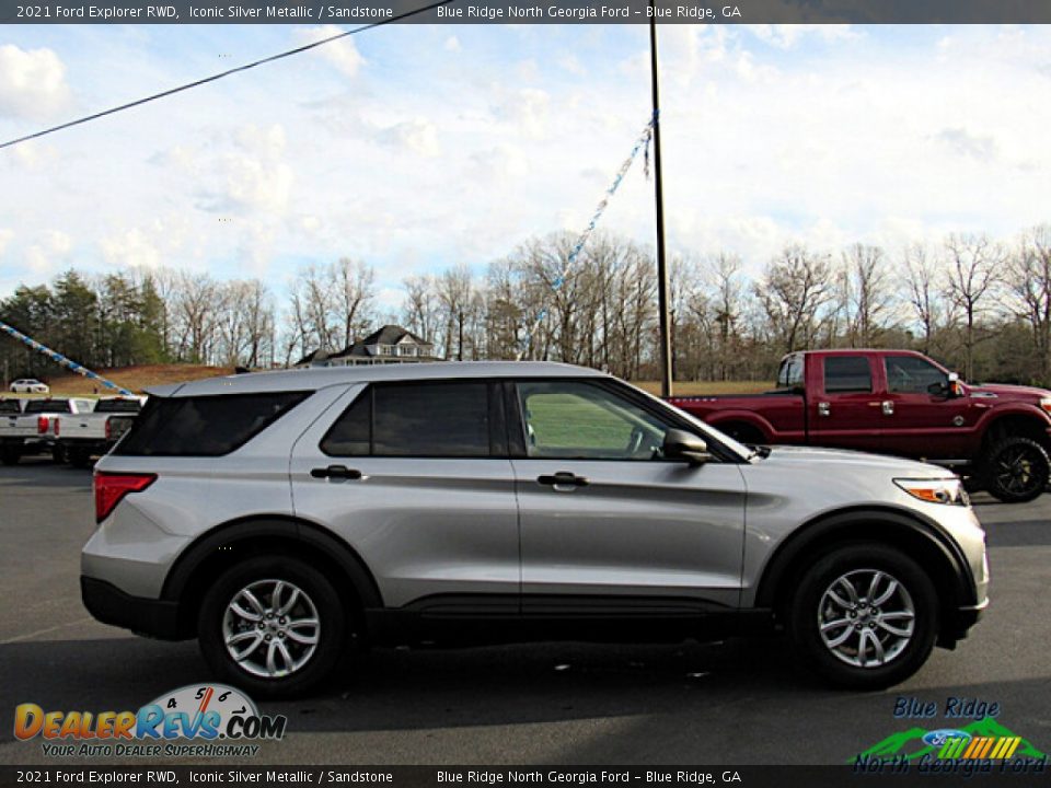 2021 Ford Explorer RWD Iconic Silver Metallic / Sandstone Photo #6