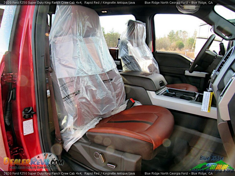 2020 Ford F250 Super Duty King Ranch Crew Cab 4x4 Rapid Red / Kingsville Antique/Java Photo #12