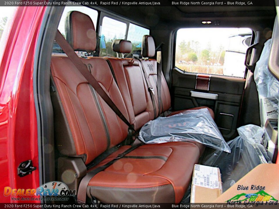 2020 Ford F250 Super Duty King Ranch Crew Cab 4x4 Rapid Red / Kingsville Antique/Java Photo #13