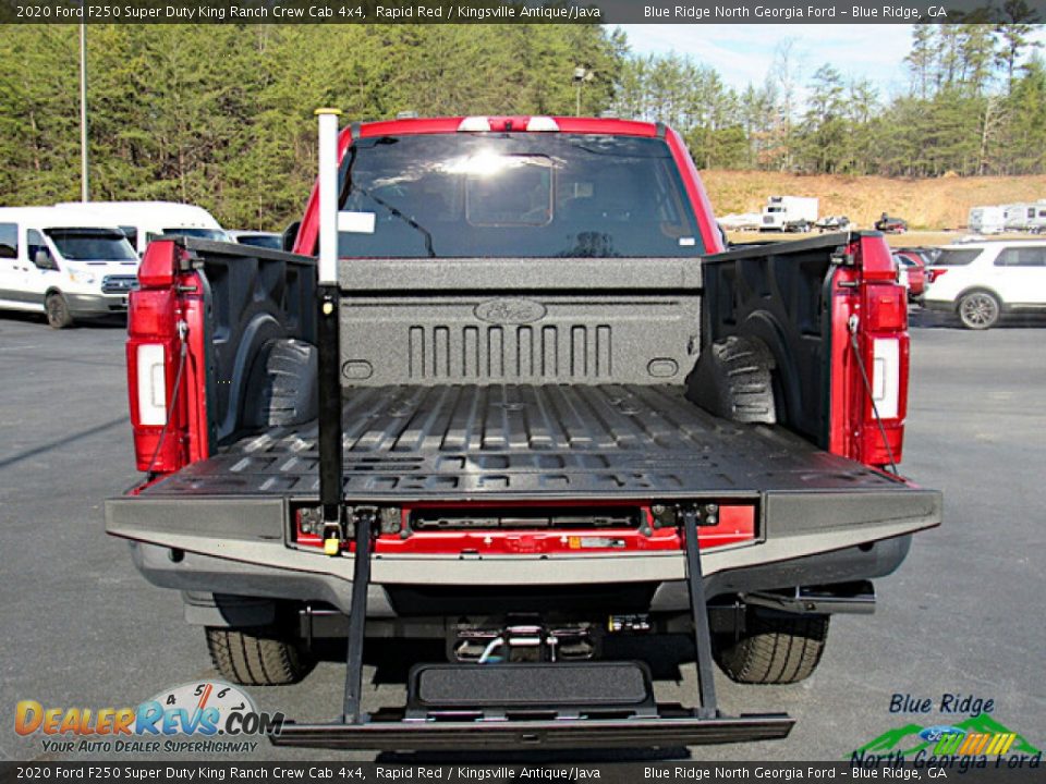 2020 Ford F250 Super Duty King Ranch Crew Cab 4x4 Rapid Red / Kingsville Antique/Java Photo #14
