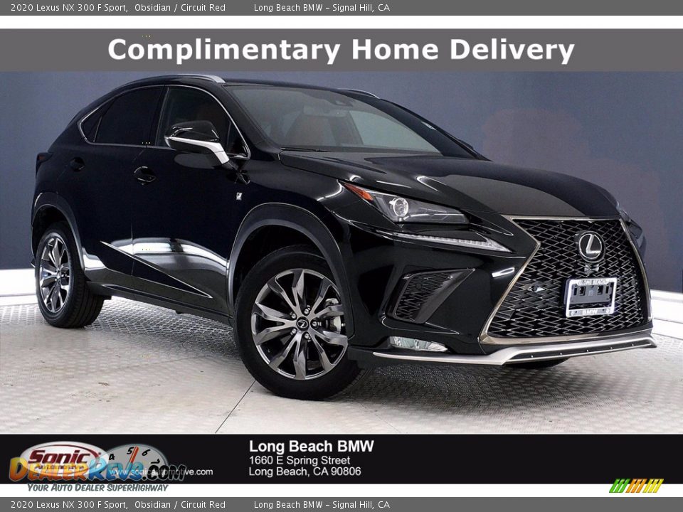 2020 Lexus NX 300 F Sport Obsidian / Circuit Red Photo #1