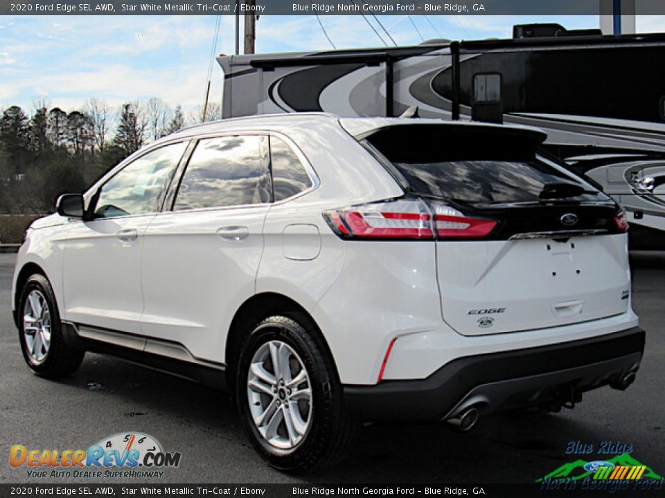 2020 Ford Edge SEL AWD Star White Metallic Tri-Coat / Ebony Photo #3