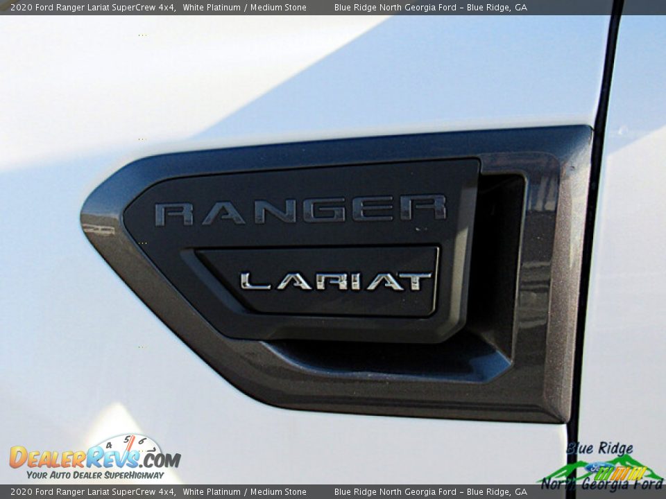 2020 Ford Ranger Lariat SuperCrew 4x4 White Platinum / Medium Stone Photo #30