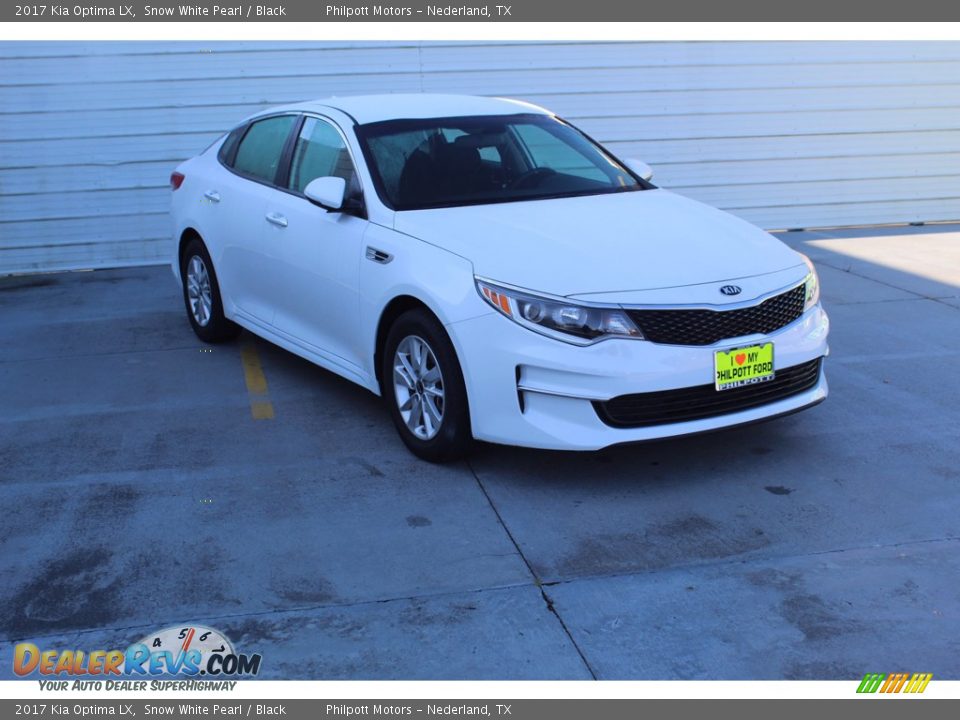 2017 Kia Optima LX Snow White Pearl / Black Photo #2