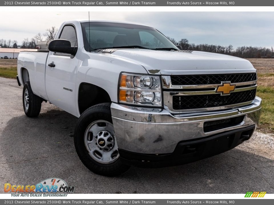 2013 Chevrolet Silverado 2500HD Work Truck Regular Cab Summit White / Dark Titanium Photo #1