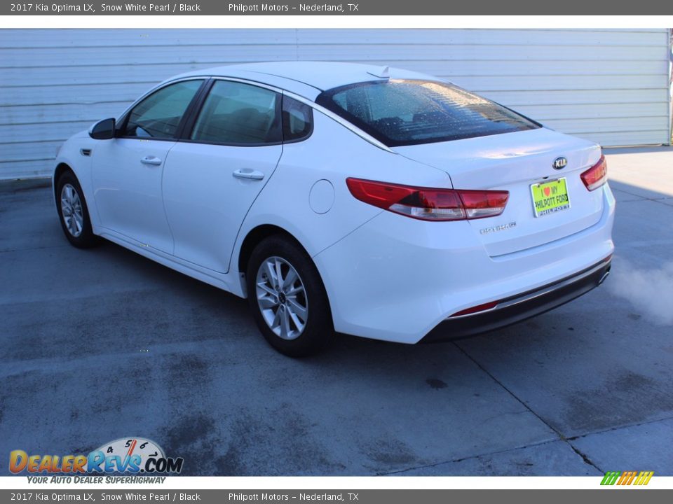 2017 Kia Optima LX Snow White Pearl / Black Photo #7