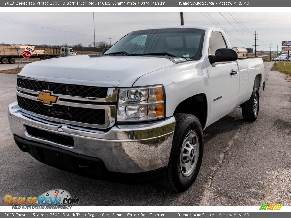 2013 Chevrolet Silverado 2500HD Work Truck Regular Cab Summit White / Dark Titanium Photo #8