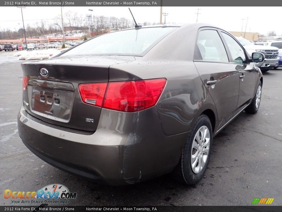 2012 Kia Forte EX Metal Bronze / Stone Photo #7