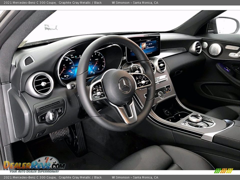 2021 Mercedes-Benz C 300 Coupe Graphite Gray Metallic / Black Photo #4