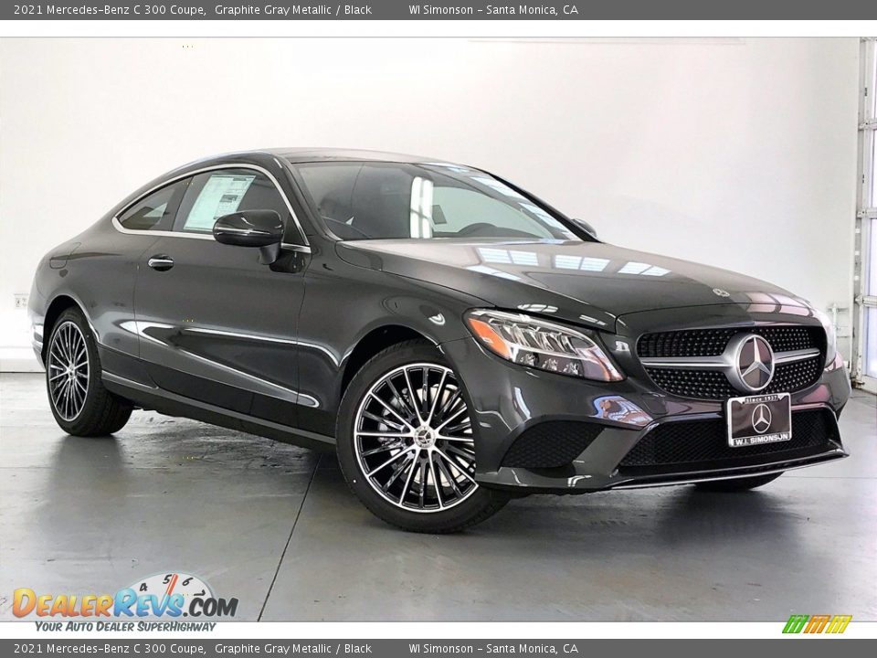 2021 Mercedes-Benz C 300 Coupe Graphite Gray Metallic / Black Photo #12