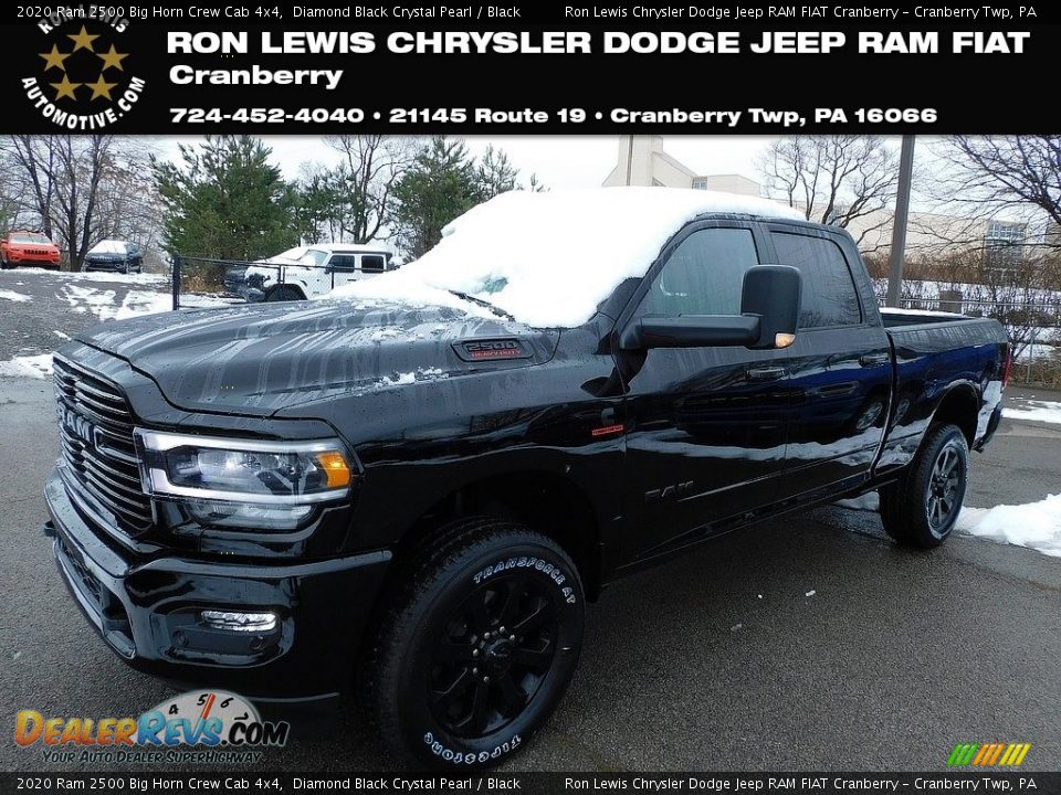 2020 Ram 2500 Big Horn Crew Cab 4x4 Diamond Black Crystal Pearl / Black Photo #1