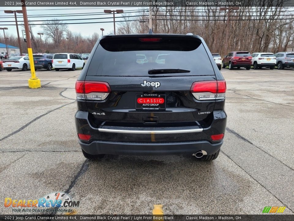 2021 Jeep Grand Cherokee Limited 4x4 Diamond Black Crystal Pearl / Light Frost Beige/Black Photo #10