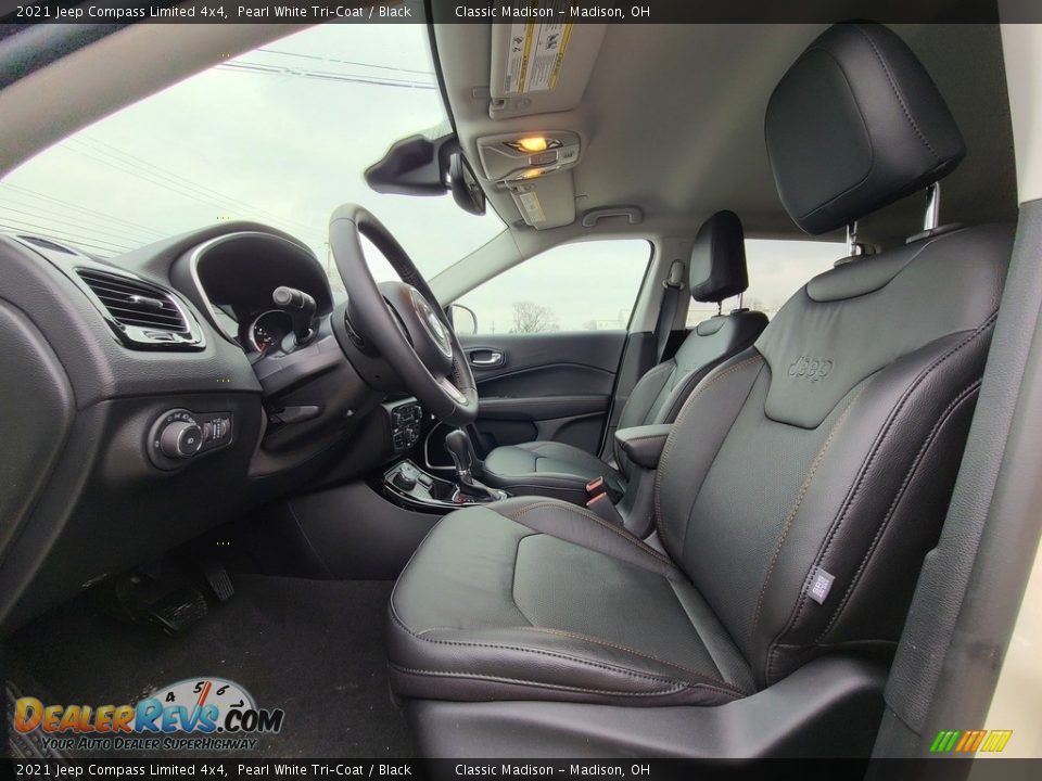 2021 Jeep Compass Limited 4x4 Pearl White Tri–Coat / Black Photo #2