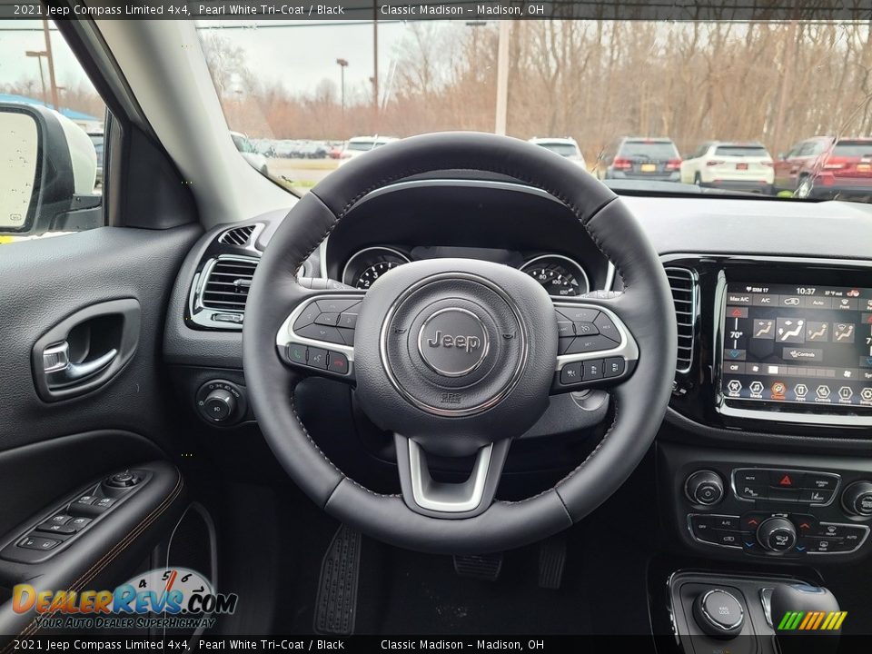 2021 Jeep Compass Limited 4x4 Pearl White Tri–Coat / Black Photo #5