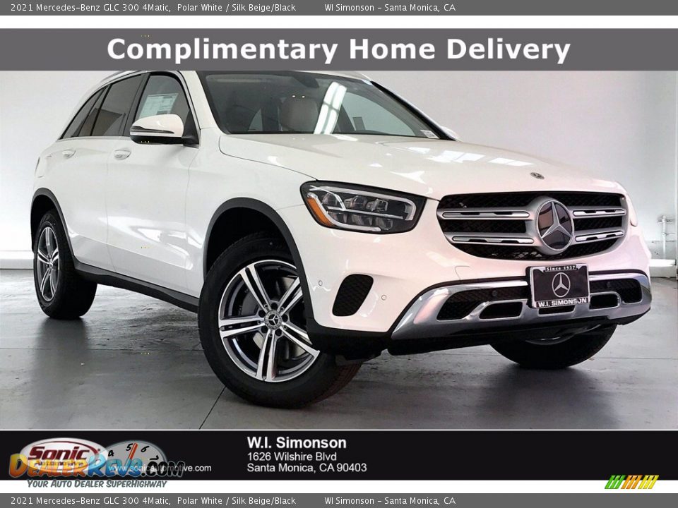 2021 Mercedes-Benz GLC 300 4Matic Polar White / Silk Beige/Black Photo #1