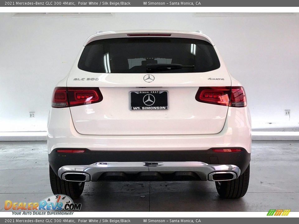 2021 Mercedes-Benz GLC 300 4Matic Polar White / Silk Beige/Black Photo #3