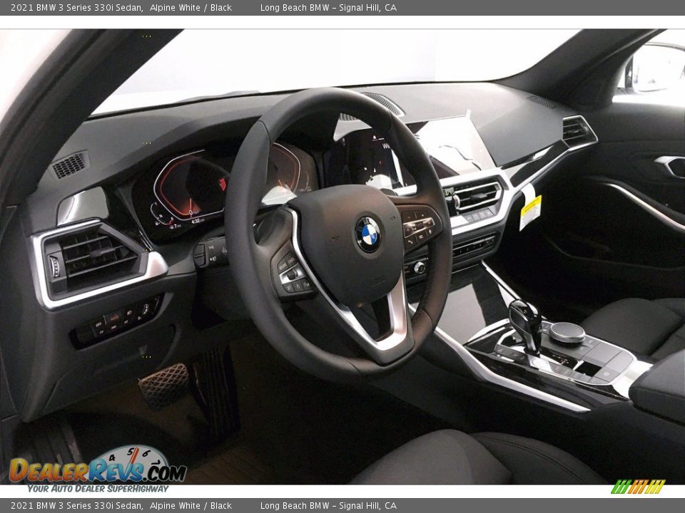 2021 BMW 3 Series 330i Sedan Alpine White / Black Photo #7