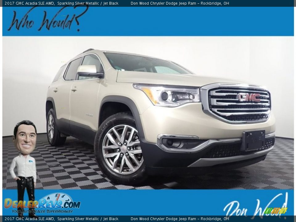 2017 GMC Acadia SLE AWD Sparkling Silver Metallic / Jet Black Photo #1