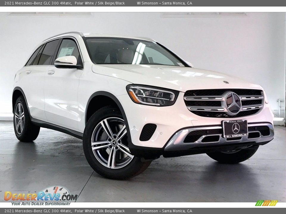 2021 Mercedes-Benz GLC 300 4Matic Polar White / Silk Beige/Black Photo #10