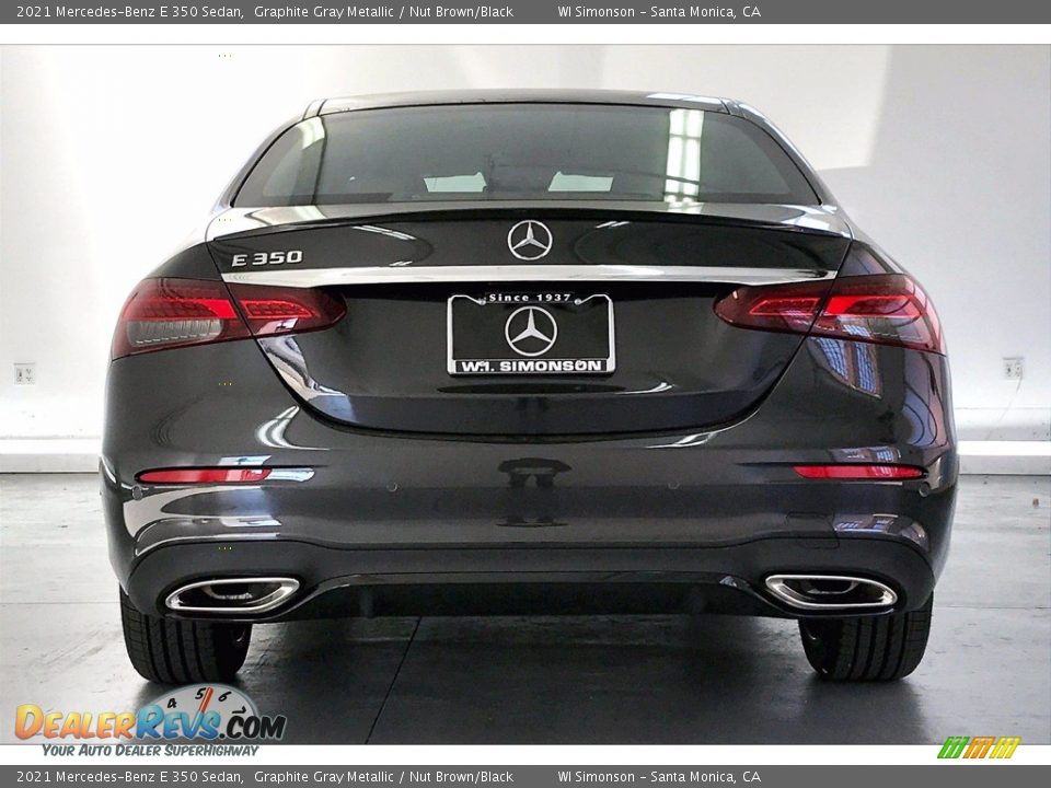 2021 Mercedes-Benz E 350 Sedan Graphite Gray Metallic / Nut Brown/Black Photo #3