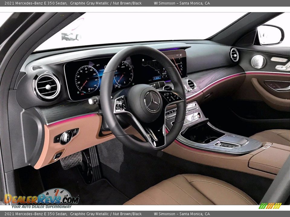 2021 Mercedes-Benz E 350 Sedan Graphite Gray Metallic / Nut Brown/Black Photo #4