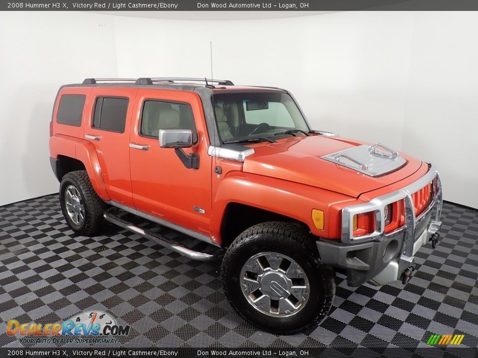 2008 Hummer H3 X Victory Red / Light Cashmere/Ebony Photo #3