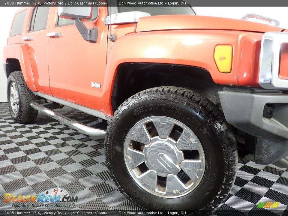 2008 Hummer H3 X Victory Red / Light Cashmere/Ebony Photo #4