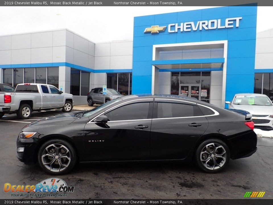 2019 Chevrolet Malibu RS Mosaic Black Metallic / Jet Black Photo #3