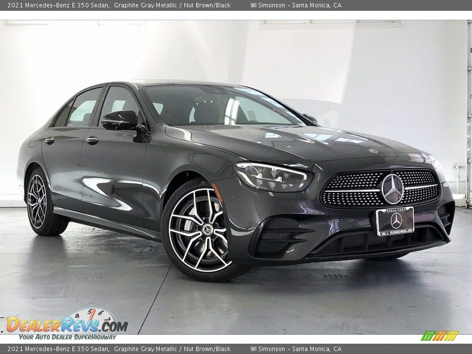 2021 Mercedes-Benz E 350 Sedan Graphite Gray Metallic / Nut Brown/Black Photo #12
