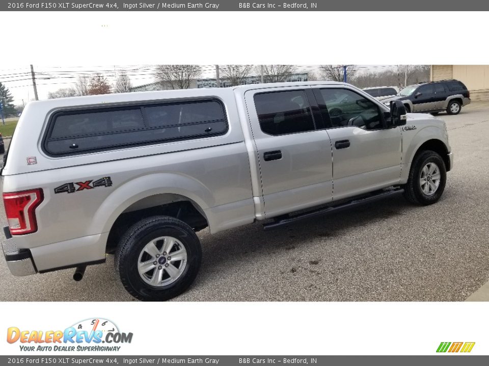 2016 Ford F150 XLT SuperCrew 4x4 Ingot Silver / Medium Earth Gray Photo #7