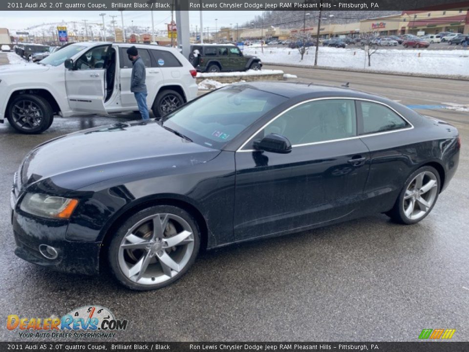 2011 Audi A5 2.0T quattro Coupe Brilliant Black / Black Photo #1