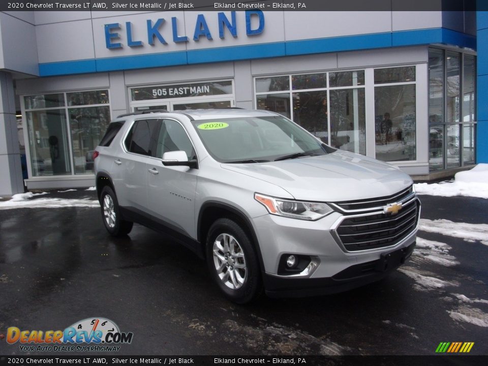 2020 Chevrolet Traverse LT AWD Silver Ice Metallic / Jet Black Photo #1