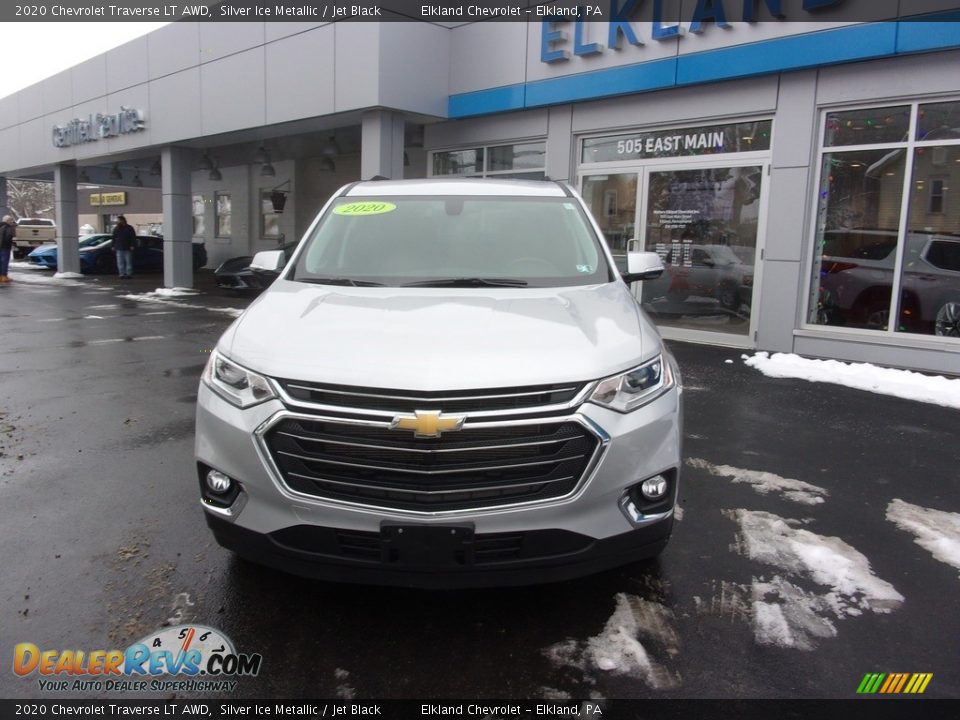2020 Chevrolet Traverse LT AWD Silver Ice Metallic / Jet Black Photo #3