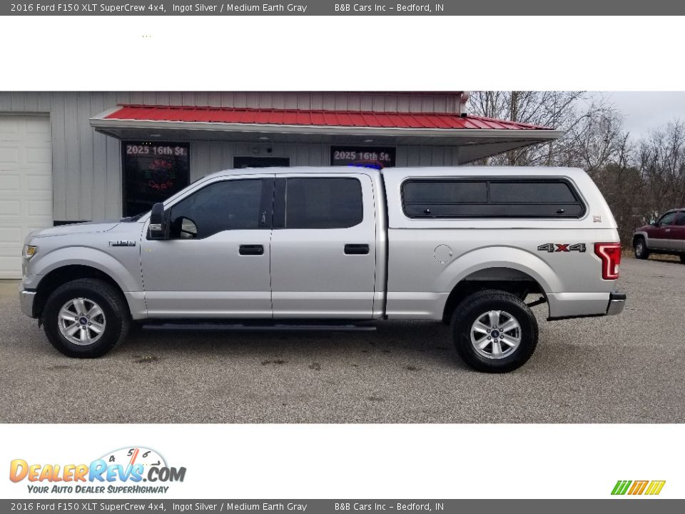 2016 Ford F150 XLT SuperCrew 4x4 Ingot Silver / Medium Earth Gray Photo #29