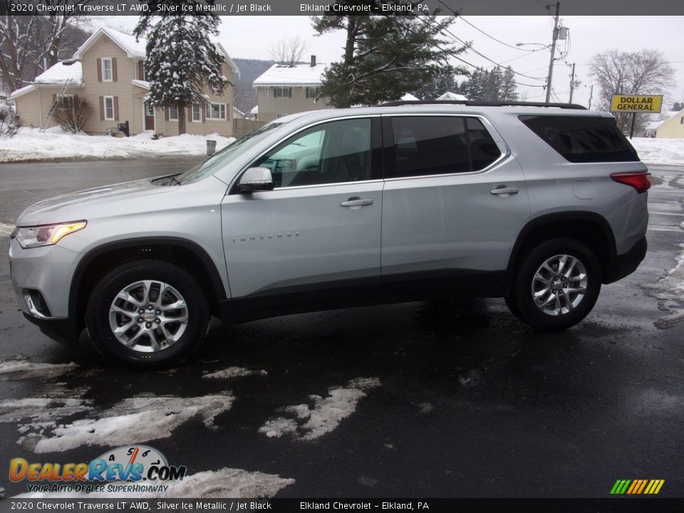 2020 Chevrolet Traverse LT AWD Silver Ice Metallic / Jet Black Photo #8
