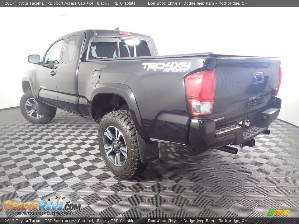 2017 Toyota Tacoma TRD Sport Access Cab 4x4 Black / TRD Graphite Photo #8