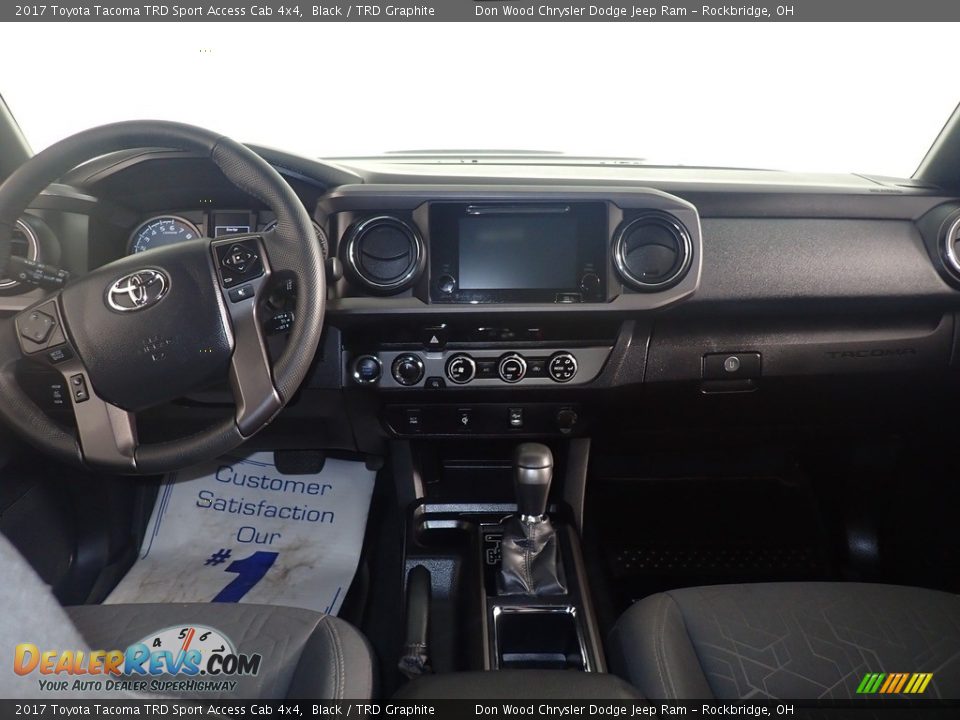 2017 Toyota Tacoma TRD Sport Access Cab 4x4 Black / TRD Graphite Photo #13