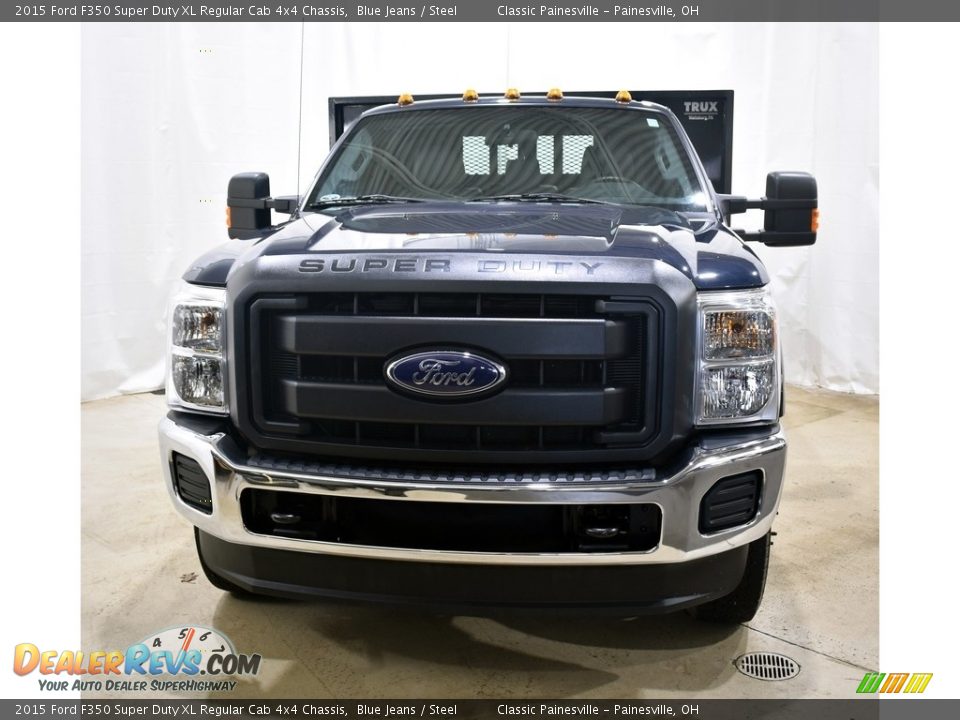 2015 Ford F350 Super Duty XL Regular Cab 4x4 Chassis Blue Jeans / Steel Photo #4