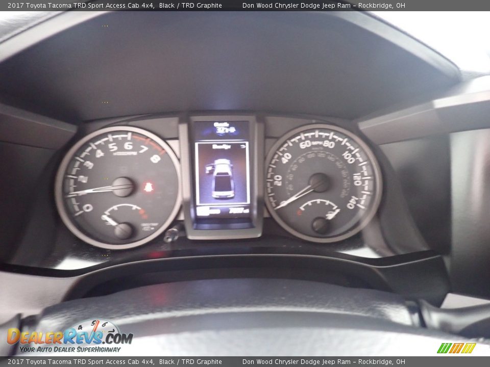2017 Toyota Tacoma TRD Sport Access Cab 4x4 Black / TRD Graphite Photo #17