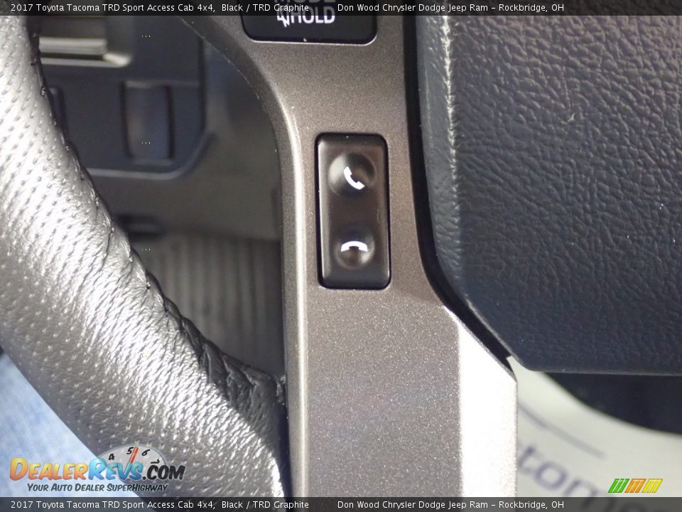 2017 Toyota Tacoma TRD Sport Access Cab 4x4 Black / TRD Graphite Photo #19