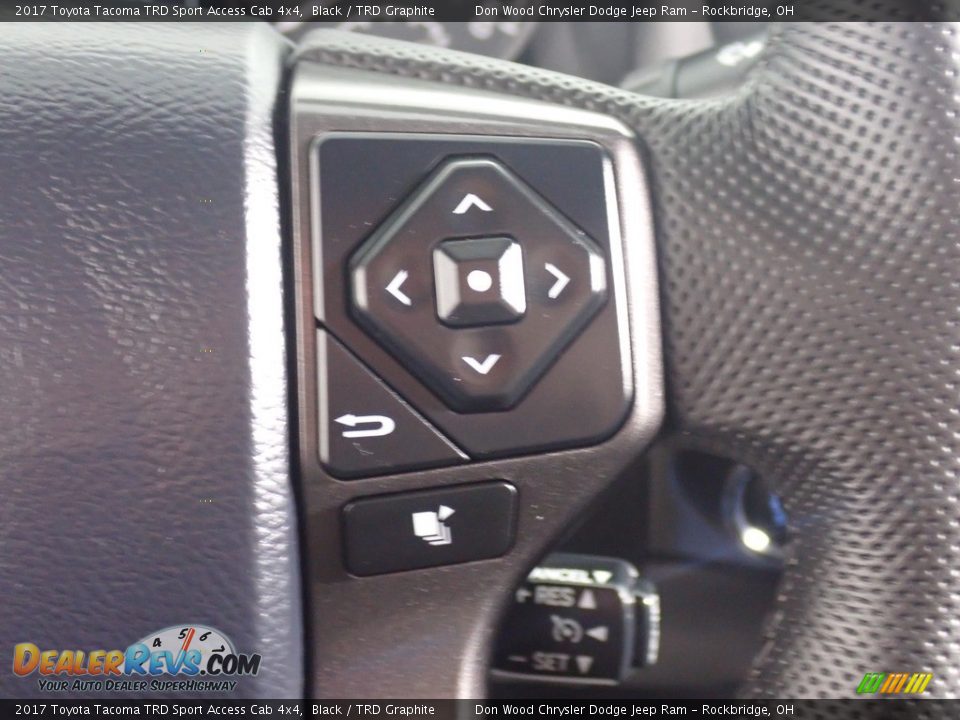 2017 Toyota Tacoma TRD Sport Access Cab 4x4 Black / TRD Graphite Photo #20