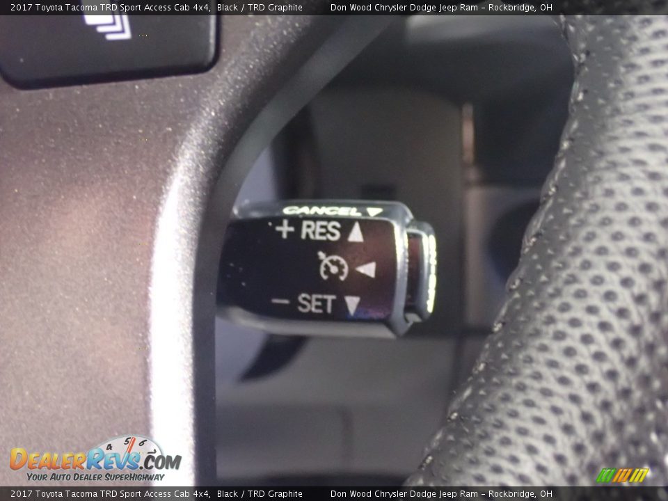 2017 Toyota Tacoma TRD Sport Access Cab 4x4 Black / TRD Graphite Photo #21