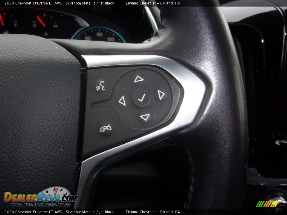 2020 Chevrolet Traverse LT AWD Silver Ice Metallic / Jet Black Photo #22