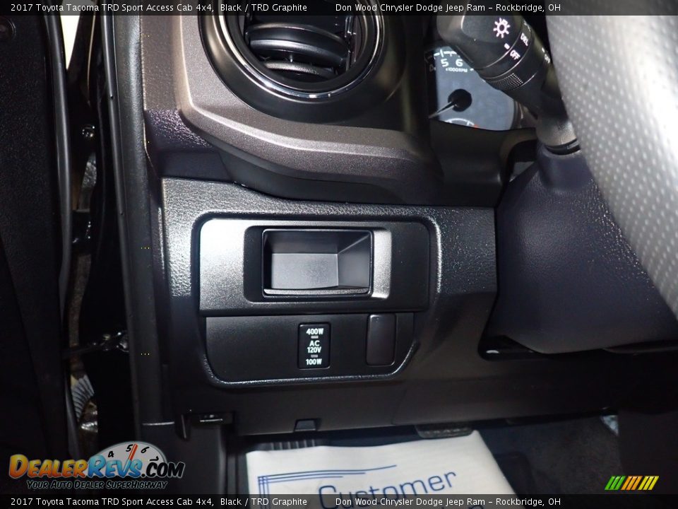 2017 Toyota Tacoma TRD Sport Access Cab 4x4 Black / TRD Graphite Photo #29