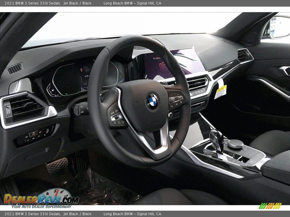 2021 BMW 3 Series 330i Sedan Jet Black / Black Photo #7