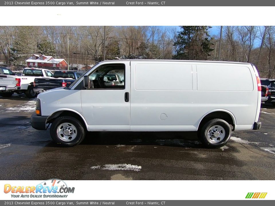 Summit White 2013 Chevrolet Express 3500 Cargo Van Photo #4