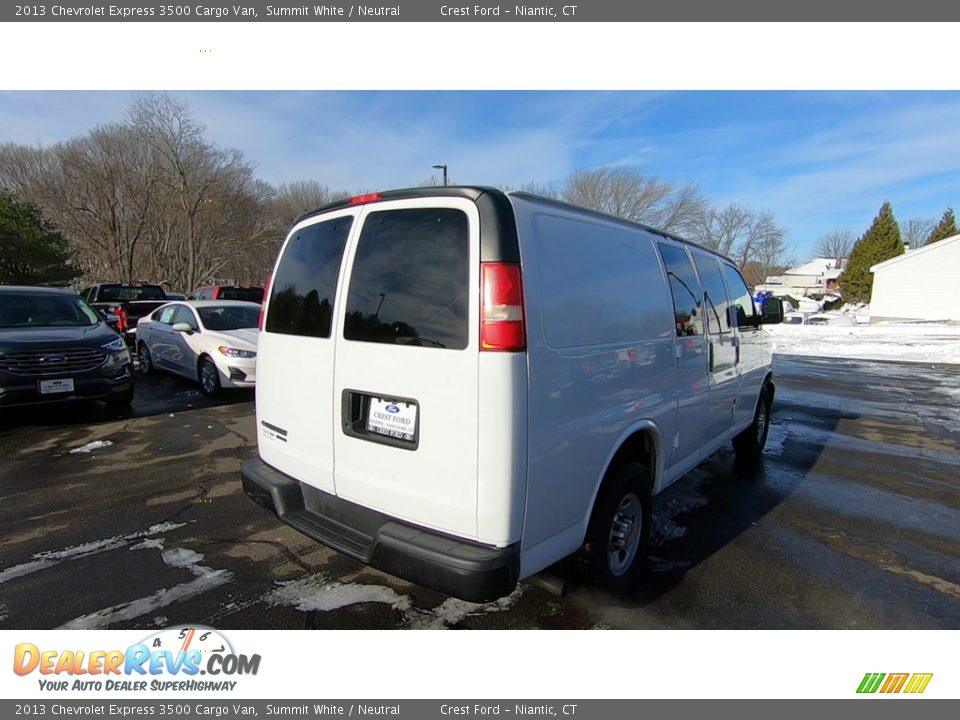 2013 Chevrolet Express 3500 Cargo Van Summit White / Neutral Photo #7